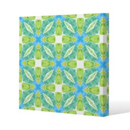Benjamin Tate Design Green optimal boho chic (Canvas Print) / 46 x 46 x 4cm in Natural - Size: 46 x 46 x 4 cm - thumbnail 1