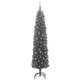 Berkfield Home Artificial Christmas Tree with 300 LEDs with Stand Green 180 cm - thumbnail 3