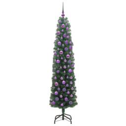Berkfield Home Artificial Christmas Tree with 300 LEDs with Stand Green 180 cm - thumbnail 4