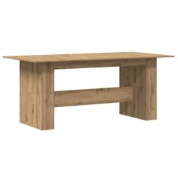 Berkfield Home Dining Table Artisan Oak 180x90x76 cm Engineered Wood in Brown - Size: 180 x 90 x 76 cm - thumbnail 7