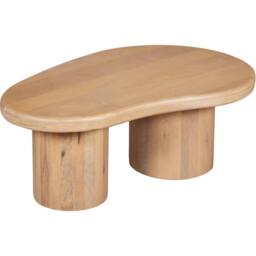 IH Design Ardin Solid Wooden 92x58x35 cm Coffee Table for Living Room in Brown - Size: 92 x 58 x 35 cm - thumbnail 3