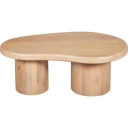 IH Design Ardin Solid Wooden 92x58x35 cm Coffee Table for Living Room in Brown - Size: 92 x 58 x 35 cm - thumbnail 2