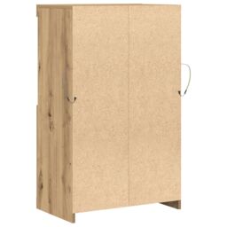 Berkfield Home Sideboard with LED Lights Artisan Oak 60x37x100 cm in Brown - Size: 60 x 37 x 100 cm - thumbnail 8