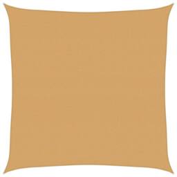 Berkfield Home Sunshade Sail 160 g/m¬≤ Square Sand 5x5 m HDPE in Yellow - thumbnail 2