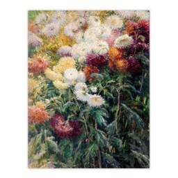 "Artery8 Gustave Caillebotte Chrysanthemums in the Garden Wall Art Print - Size: W12"" x H16""" - thumbnail 1