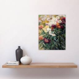 "Artery8 Gustave Caillebotte Chrysanthemums in the Garden Wall Art Print - Size: W12"" x H16""" - thumbnail 4