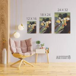 "Artery8 People Reading Magazine on Train Canvas Wall Art Print E Penfield - Size: W18"" x H24""" - thumbnail 4