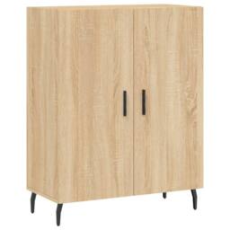 Berkfield Home Highboard Sonoma Oak 69.5x34x180 cm Engineered Wood in Brown - thumbnail 7
