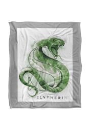 Warner Brothers Harry Potter Slytherin Wash Blanket 152 x 127 cm in White