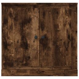 Berkfield Home Sideboard Smoked Oak 70x35.5x67.5 cm Engineered Wood in Brown - thumbnail 6