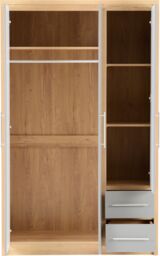 Seconique Seville 3 Door 2 Drawer Wardrobe in Grey - thumbnail 5