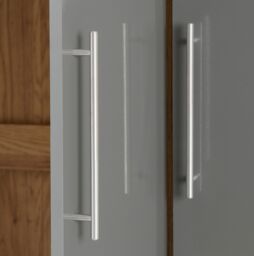 Seconique Seville 3 Door 2 Drawer Wardrobe in Grey - thumbnail 7