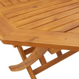 Berkfield Home 5 Piece Folding Garden Dining Set Solid Wood Acacia in Brown - thumbnail 7