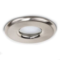 ValueLights Downlight IP65 Ceiling Light Fitting Single Pack in Silver - thumbnail 1