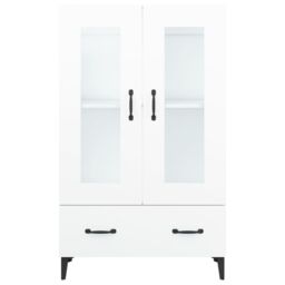 Berkfield Home Highboard White 70x31x115 cm Engineered Wood - Size: 70 x 31 x 115 cm - thumbnail 5