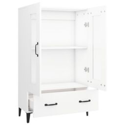 Berkfield Home Highboard White 70x31x115 cm Engineered Wood - Size: 70 x 31 x 115 cm - thumbnail 6