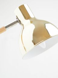 Orsina Metalic Finish Table Lamp, Adjustable Height Lamp, Easy-to-Use Chrome Table Lamp, Focused Office Lamp in Gold - thumbnail 5