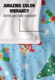 Sesame Street Holiday Footprints In The Snow Pattern Silky Touch Super Soft Throw Blanket 152 X 127 cm in White - thumbnail 4