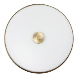 Happy Homewares Vintage & Classic Bathroom Flush Ceiling Light with Strap Design in Metallic Gold - thumbnail 5