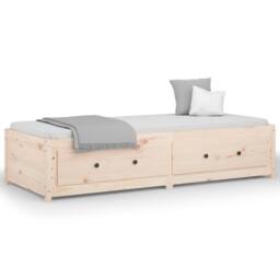 Berkfield Home Beautiful Day Bed 80x200 cm Solid Wood Pine in Light Tan - thumbnail 3