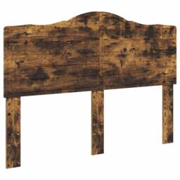 Berkfield Home Bed Frame Smoked Oak 140 x 200 cm Solid Pine Wood in Brown - thumbnail 6