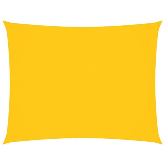 Berkfield Home Sunshade Sail Oxford Fabric Rectangular 4x5 m Yellow - image 1