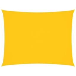 Berkfield Home Sunshade Sail Oxford Fabric Rectangular 4x5 m Yellow - thumbnail 1