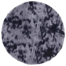 Berkfield Home Shaggy Rug High Pile NAVARRA Dark Grey 160x160 cm Polyester - Size: Medium - thumbnail 3