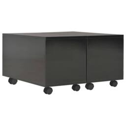 Berkfield Home Elegant Coffee Table High Gloss Black 60x60x35 cm Engineered Wood - Size: 60 x 60 x 35 cm - thumbnail 3