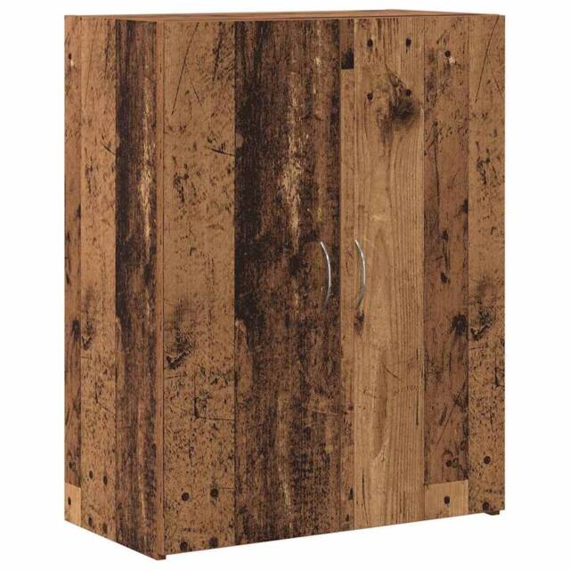 Berkfield Home Office Cabinet Old Wood 60 x 32 x 77.5 cm - Engineered Wood in Brown - image 1