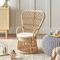 Wyld and Coco Kids Rattan Chair - Handmade Natural Finish - thumbnail 1
