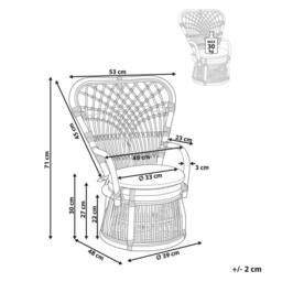 Wyld and Coco Kids Rattan Chair - Handmade Natural Finish - thumbnail 3