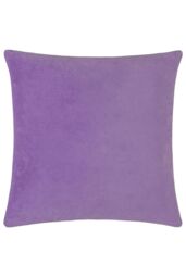 Paoletti Mentera 100% Cotton Floral Cushion in Lilac - Size: 50 cm x 50 cm - thumbnail 2