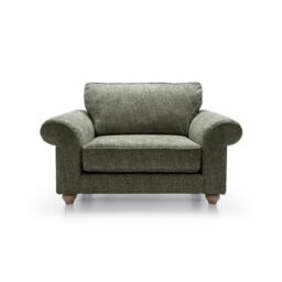 Abakus Direct Ingrid Collection Cuddle Chair in Rifle Green in Pale Green - thumbnail 2