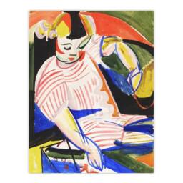 Artery8 Henry Lyman Sayen Sitting Child Abstract Painting Framed Art Print - Size: A4 - thumbnail 3