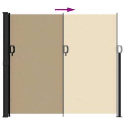 Berkfield Home Retractable Side Awning Beige 180x500 cm - thumbnail 5