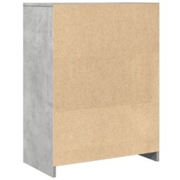Berkfield Home Bathroom Cabinet Concrete Grey 60x33x80 cm Engineered Wood - Size: 60 x 33 x 80 cm - thumbnail 6