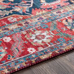 Livabliss Iris-Vintage Blue Red Beige Traditional Boho Living Dining Bedroom Rug - Size: 150 cm x 230 cm - thumbnail 3
