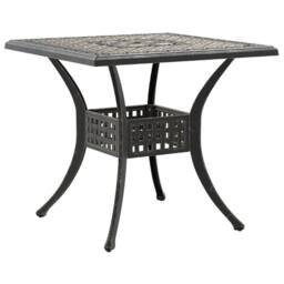 Berkfield Home 5 Piece Garden Dining Set Bronze Cast Aluminium in Brown - thumbnail 3