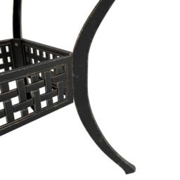 Berkfield Home 5 Piece Garden Dining Set Bronze Cast Aluminium in Brown - thumbnail 5