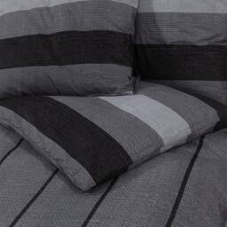 Berkfield Home Duvet Cover Set Dark Grey 140x200 cm Cotton - thumbnail 5