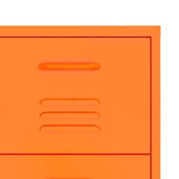 Berkfield Home Sturdy Drawer Cabinet Orange 80x35x101.5 cm Steel - thumbnail 7