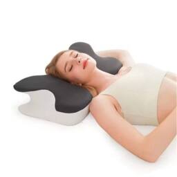 Havendro Ergonomic Memory Foam Pillow for Neck Pain Relief in White - thumbnail 3
