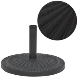 Berkfield Home Parasol Base Resin Round Black 29 kg - thumbnail 1