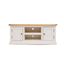 Cabinet Bits Castelli Off-White 2 Door TV Cabinet Brass Knob