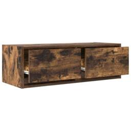 Berkfield Home TV Cabinets 2 pcs Smoked Oak 80x31x25.5 cm Engineered Wood in Brown - thumbnail 5