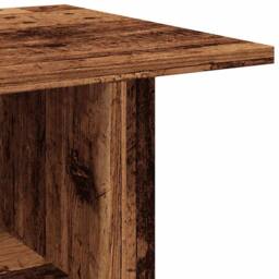 Berkfield Home TV Cabinet with Castors Old Wood 80x40x45 cm Engineered Wood in Brown - Size: 80 x 40 x 45 cm - thumbnail 7