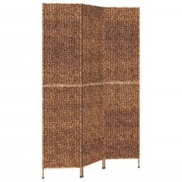 Berkfield Home Room Divider 3-Panel Brown 122x180 cm Water Hyacinth - thumbnail 2