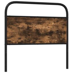 Berkfield Home Headboard Smoked Oak 90 cm Steel & Engineered Wood in Brown - thumbnail 5