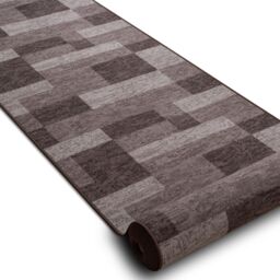 RugsX Anti-Slip Icona Runner in Brown - Size: 80 cm x 340 cm - thumbnail 3